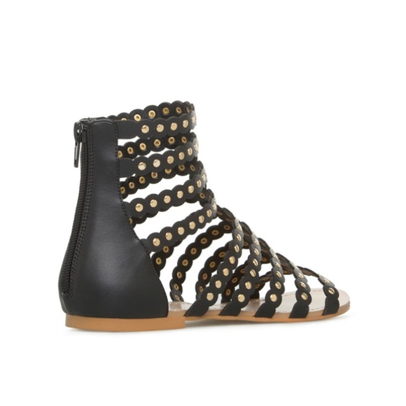 JUSTFAB SCENE TRICIA SANDALS - COGNAC SIZE 9.5 (NEW WITH TAGS) - Picture 4 of 5